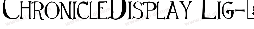 ChronicleDisplay Lig字体转换